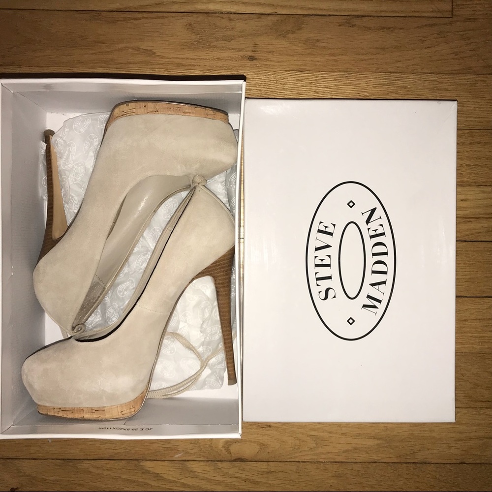 wood platform heels
